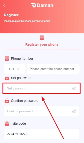 Enter a password